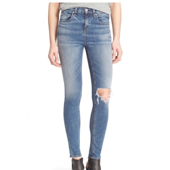 Rag & Bone 10" Skinny Jeans in Ward Wash - Picture 8 of 8